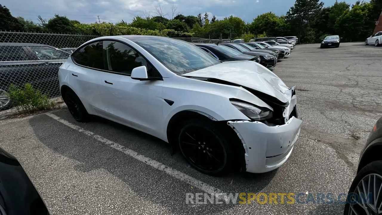 1 Photograph of a damaged car 7SAYGDEF1NF436290 TESLA MODEL Y 2022