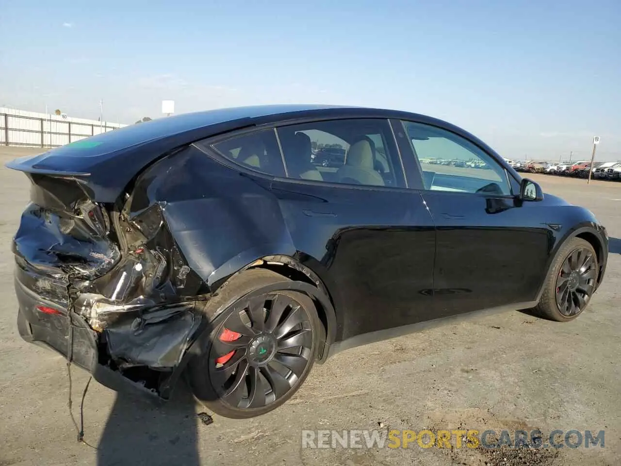 3 Photograph of a damaged car 7SAYGDEF1NF438668 TESLA MODEL Y 2022