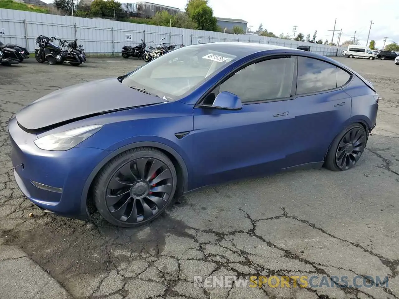 1 Photograph of a damaged car 7SAYGDEF1NF453235 TESLA MODEL Y 2022