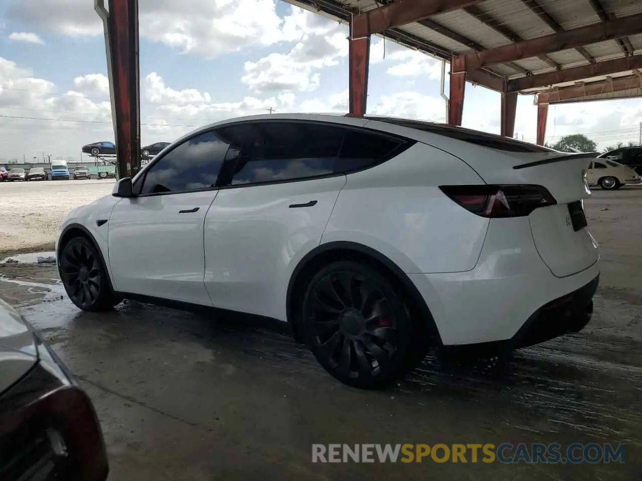 2 Photograph of a damaged car 7SAYGDEF1NF454045 TESLA MODEL Y 2022