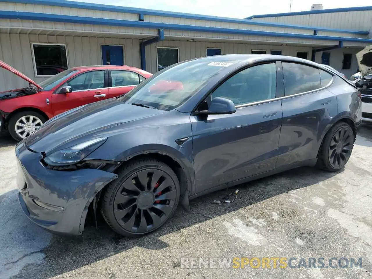 1 Photograph of a damaged car 7SAYGDEF1NF457818 TESLA MODEL Y 2022