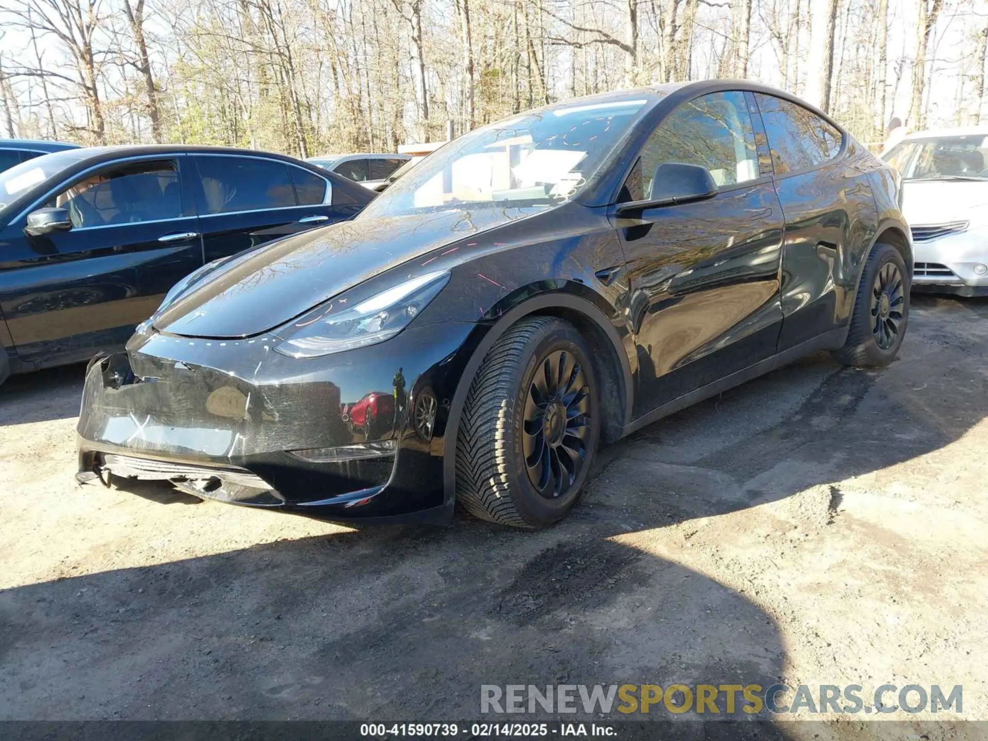 2 Photograph of a damaged car 7SAYGDEF1NF465188 TESLA MODEL Y 2022