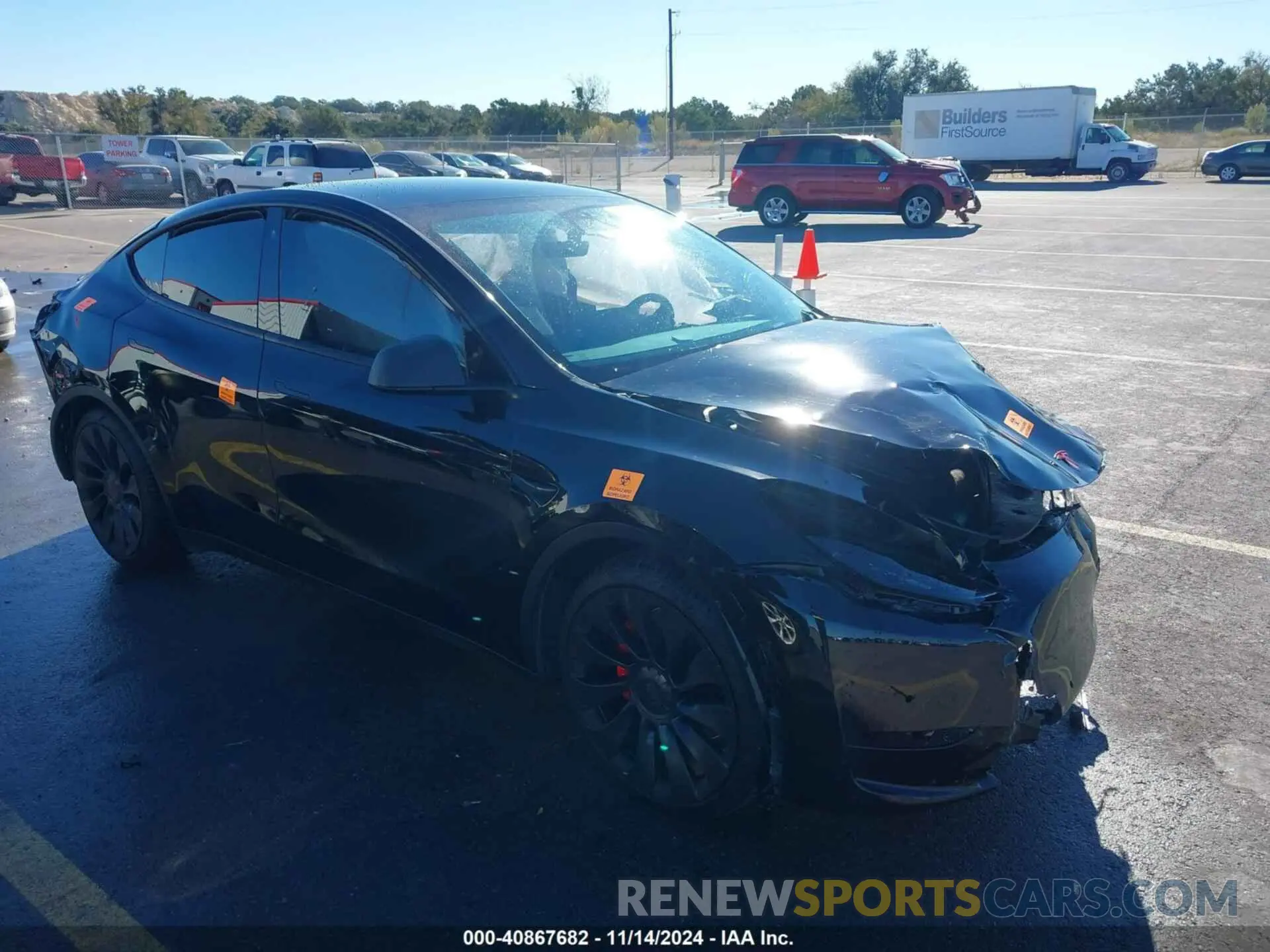 1 Photograph of a damaged car 7SAYGDEF1NF501946 TESLA MODEL Y 2022