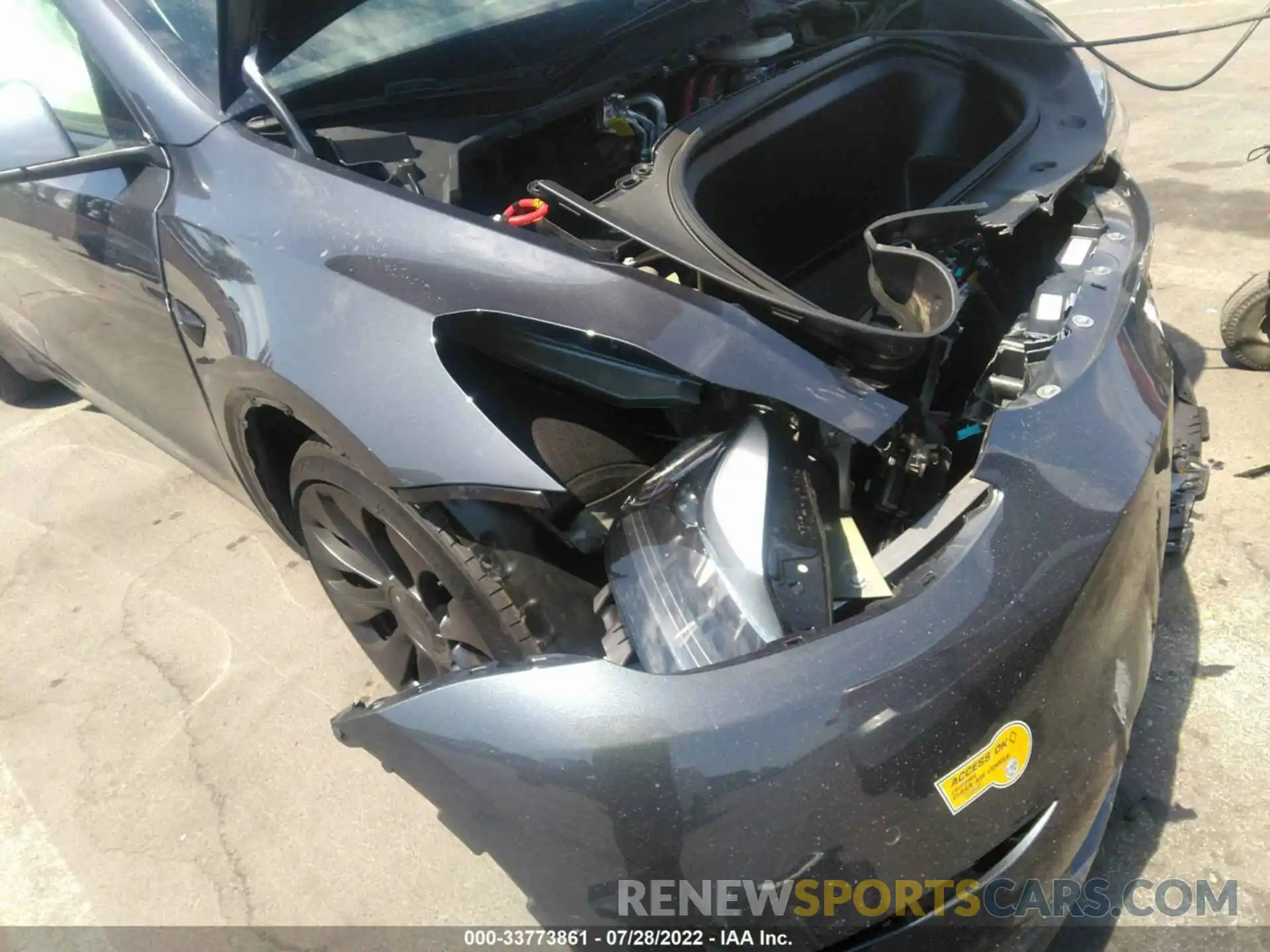 6 Photograph of a damaged car 7SAYGDEF2NF344024 TESLA MODEL Y 2022