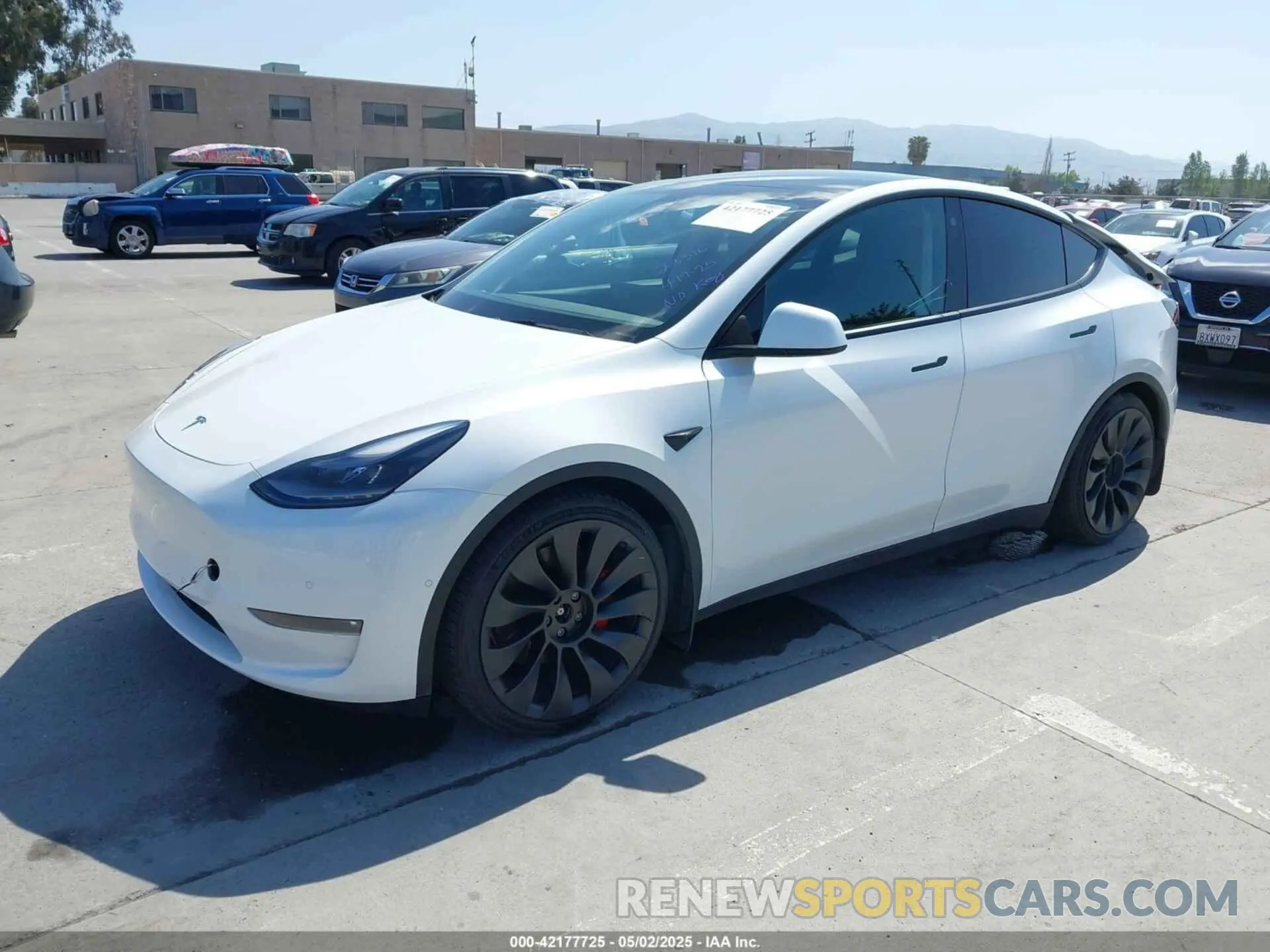 2 Photograph of a damaged car 7SAYGDEF2NF347456 TESLA MODEL Y 2022