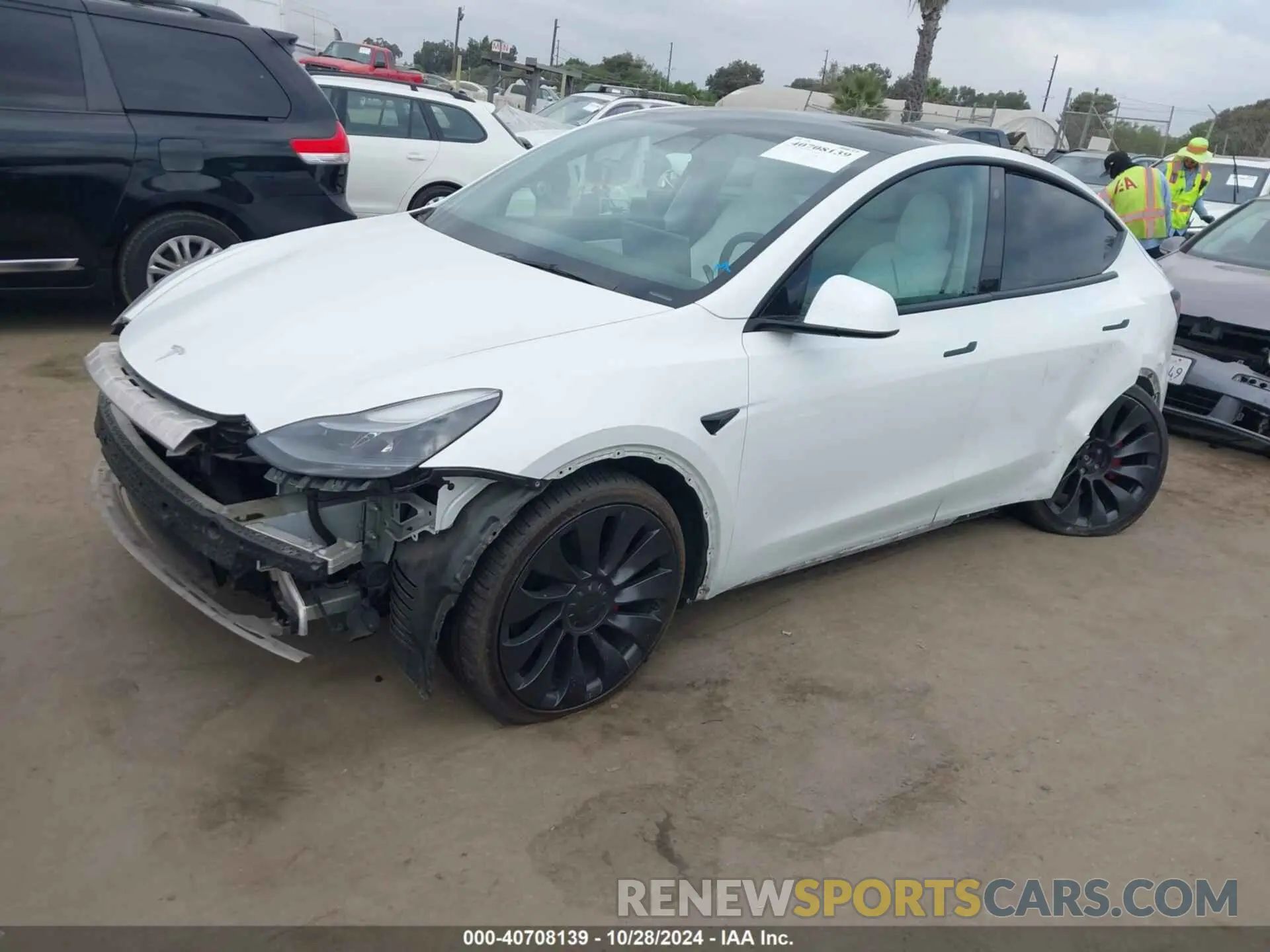 2 Photograph of a damaged car 7SAYGDEF2NF362667 TESLA MODEL Y 2022