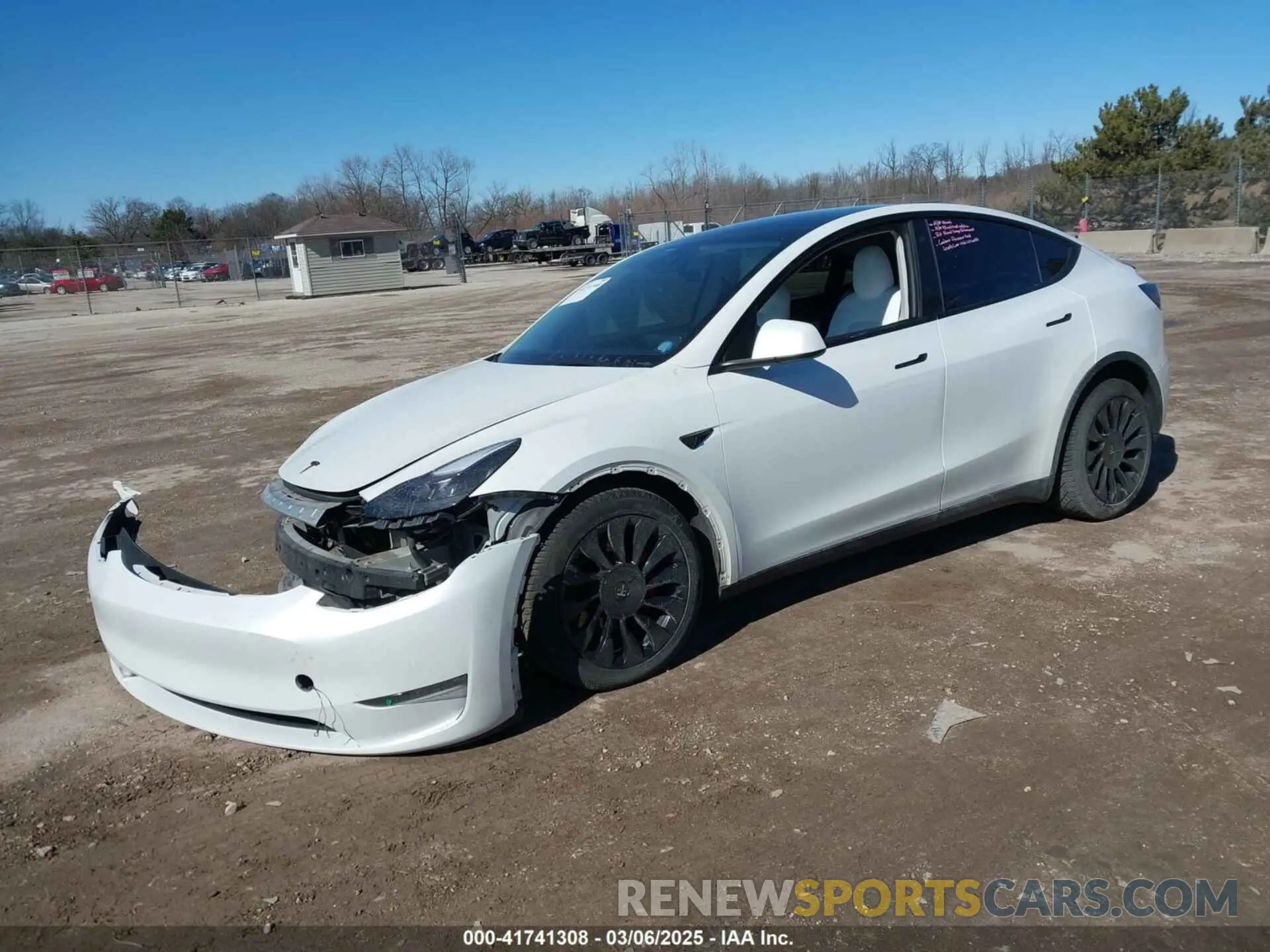 2 Photograph of a damaged car 7SAYGDEF2NF372096 TESLA MODEL Y 2022
