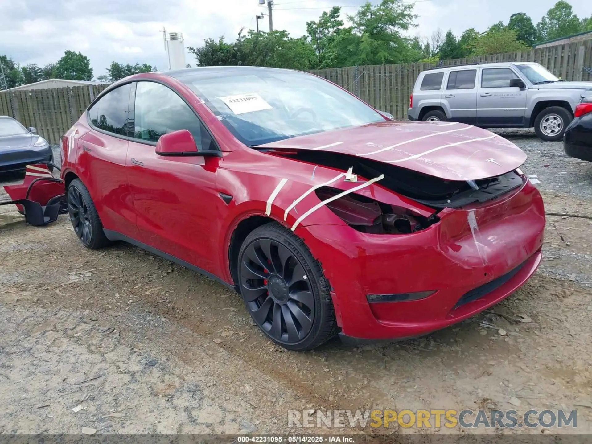 1 Photograph of a damaged car 7SAYGDEF2NF374866 TESLA MODEL Y 2022