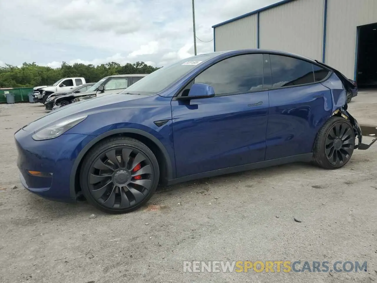 1 Photograph of a damaged car 7SAYGDEF2NF377637 TESLA MODEL Y 2022