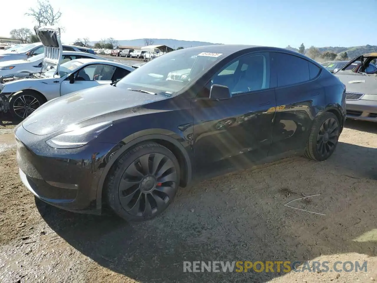 1 Photograph of a damaged car 7SAYGDEF2NF397743 TESLA MODEL Y 2022