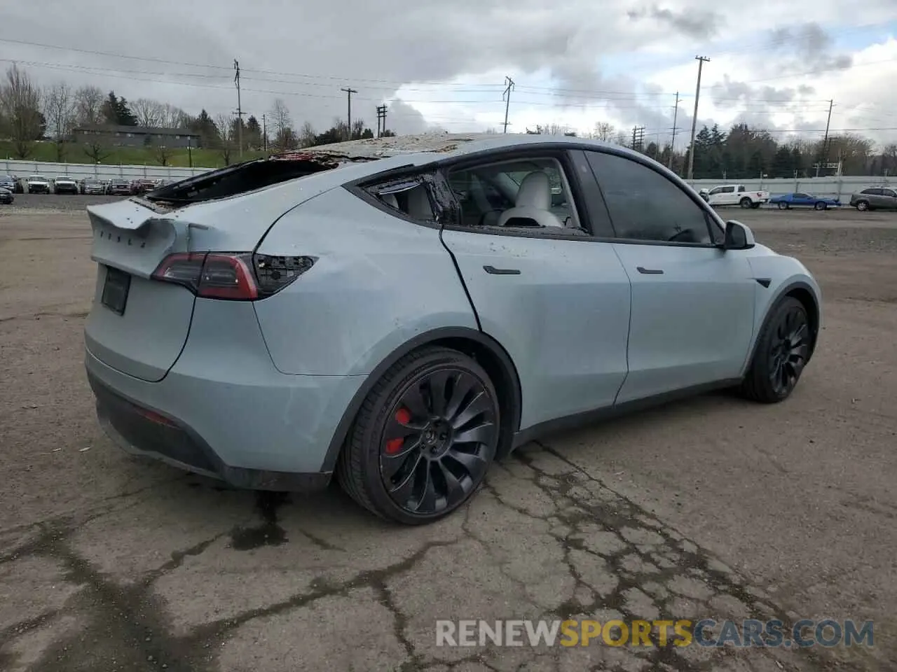 3 Photograph of a damaged car 7SAYGDEF2NF416730 TESLA MODEL Y 2022