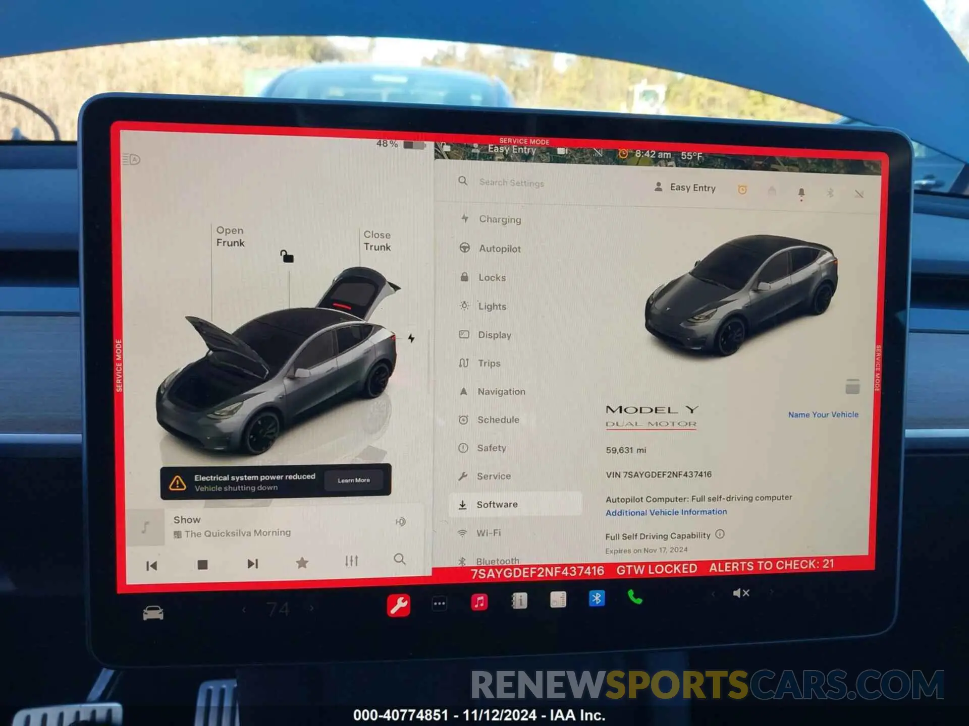 17 Photograph of a damaged car 7SAYGDEF2NF437416 TESLA MODEL Y 2022