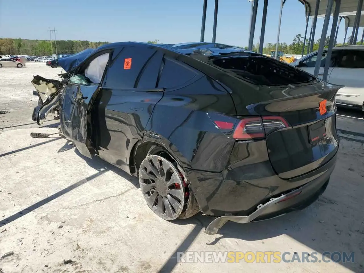 2 Photograph of a damaged car 7SAYGDEF2NF448013 TESLA MODEL Y 2022