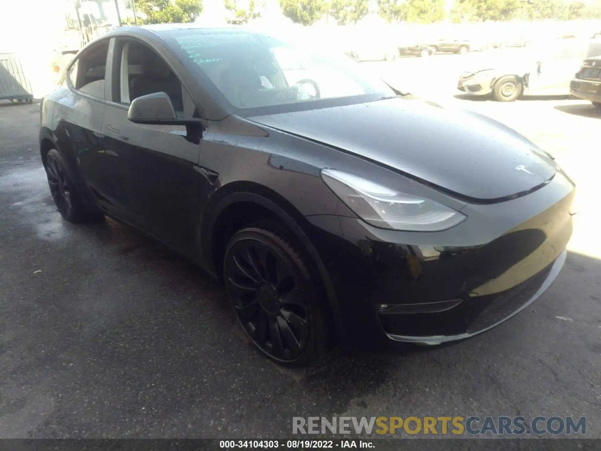 1 Photograph of a damaged car 7SAYGDEF2NF465118 TESLA MODEL Y 2022