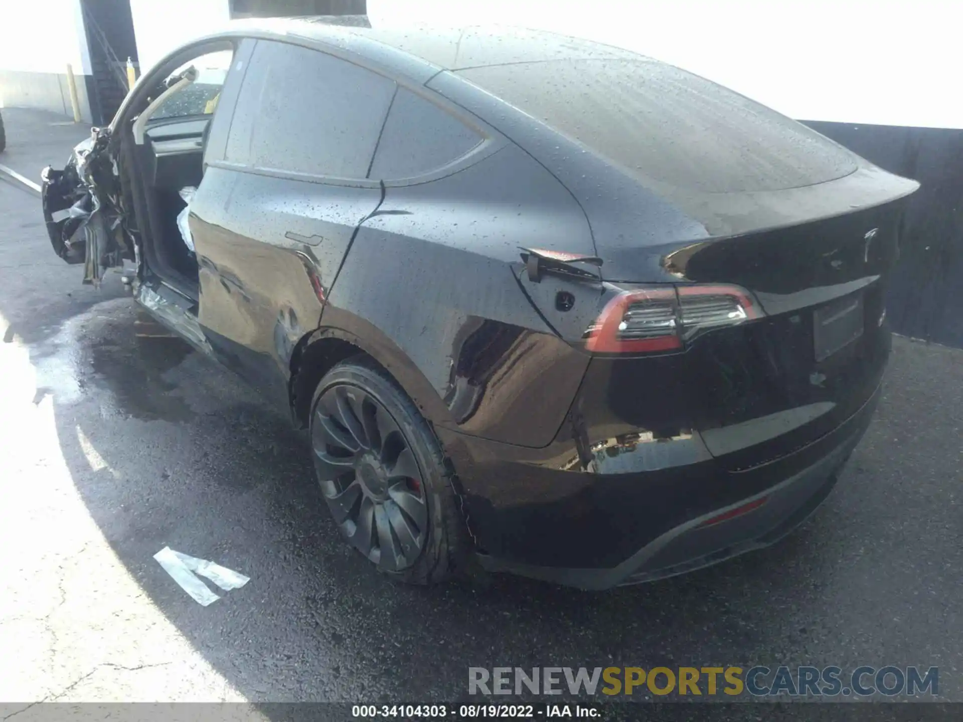 3 Photograph of a damaged car 7SAYGDEF2NF465118 TESLA MODEL Y 2022