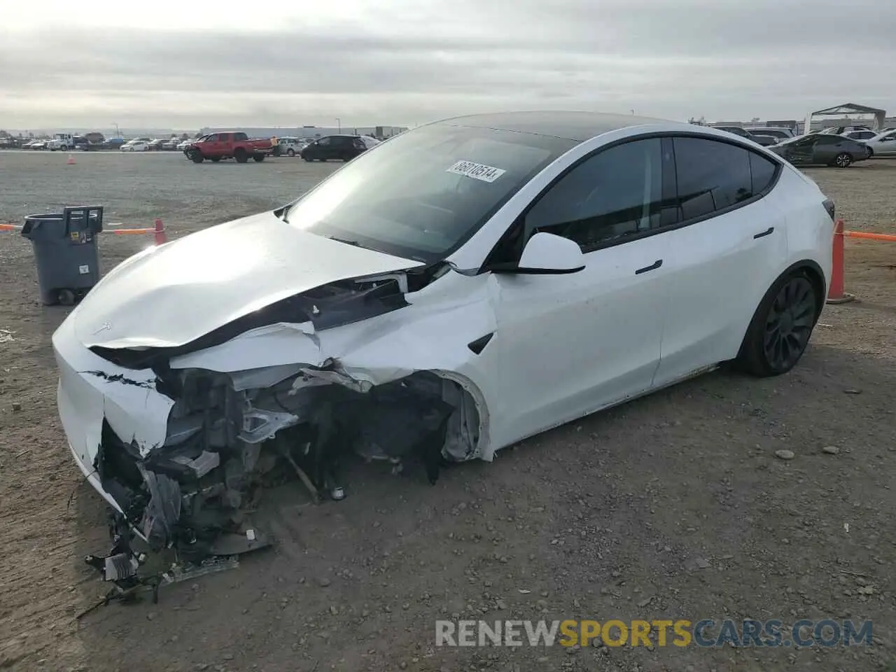 1 Photograph of a damaged car 7SAYGDEF2NF484347 TESLA MODEL Y 2022