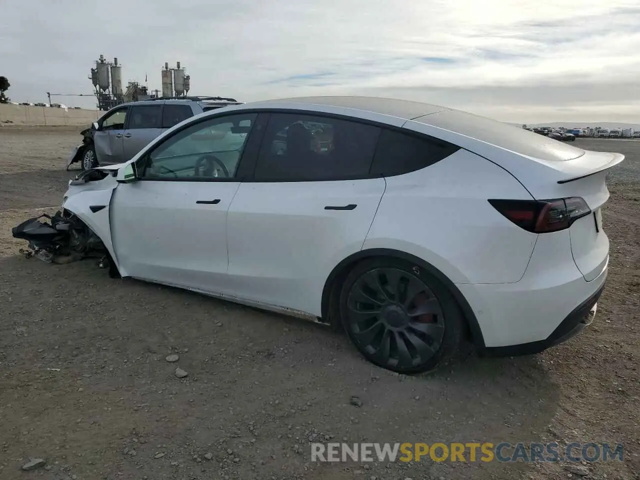 2 Photograph of a damaged car 7SAYGDEF2NF484347 TESLA MODEL Y 2022
