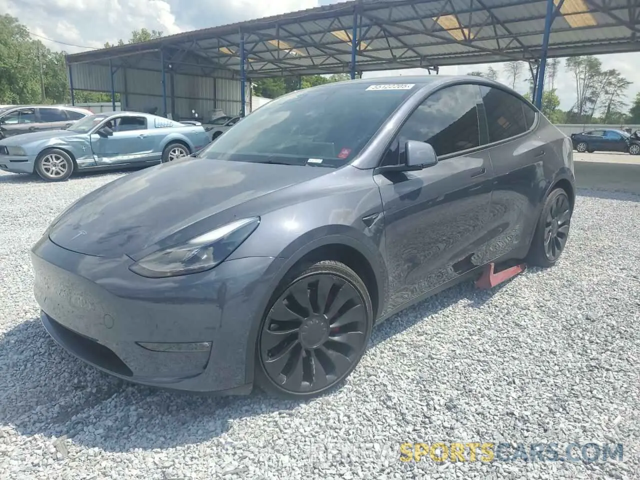 1 Photograph of a damaged car 7SAYGDEF2NF518223 TESLA MODEL Y 2022