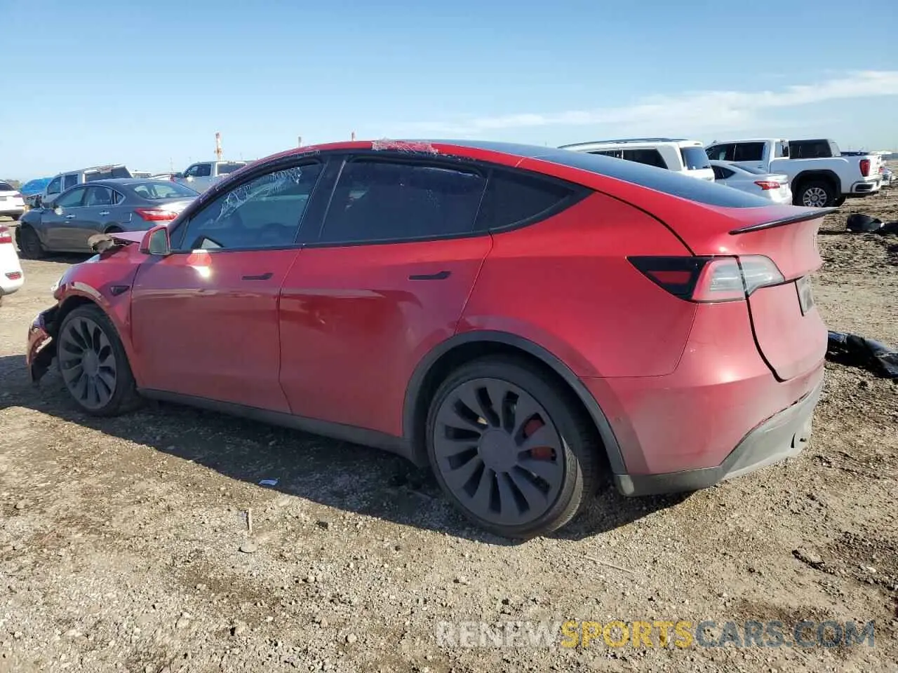 2 Photograph of a damaged car 7SAYGDEF2NF537452 TESLA MODEL Y 2022