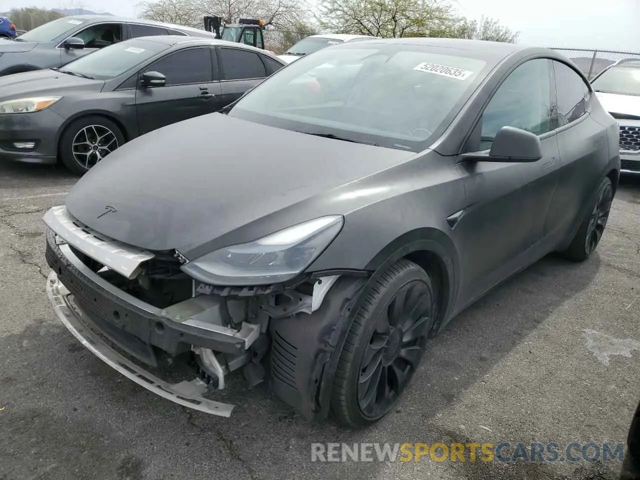 1 Photograph of a damaged car 7SAYGDEF2NF541923 TESLA MODEL Y 2022