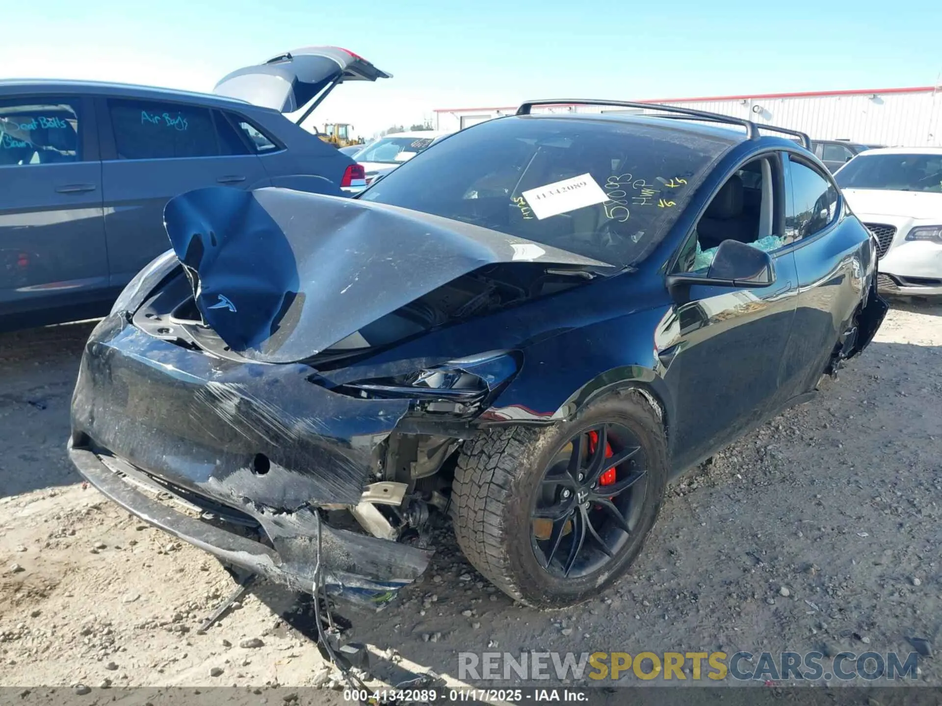 2 Photograph of a damaged car 7SAYGDEF2NF562903 TESLA MODEL Y 2022