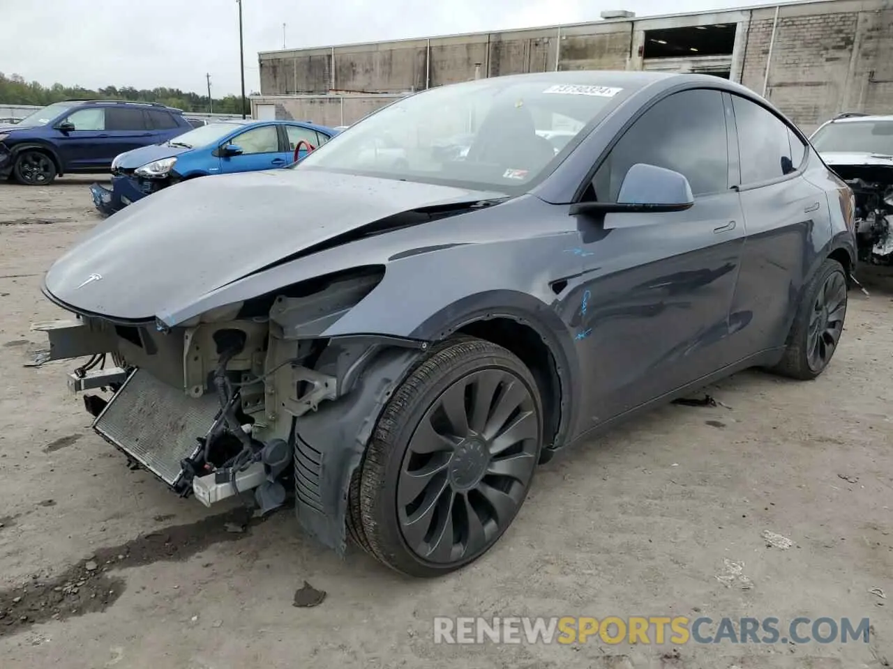1 Photograph of a damaged car 7SAYGDEF3NF308147 TESLA MODEL Y 2022