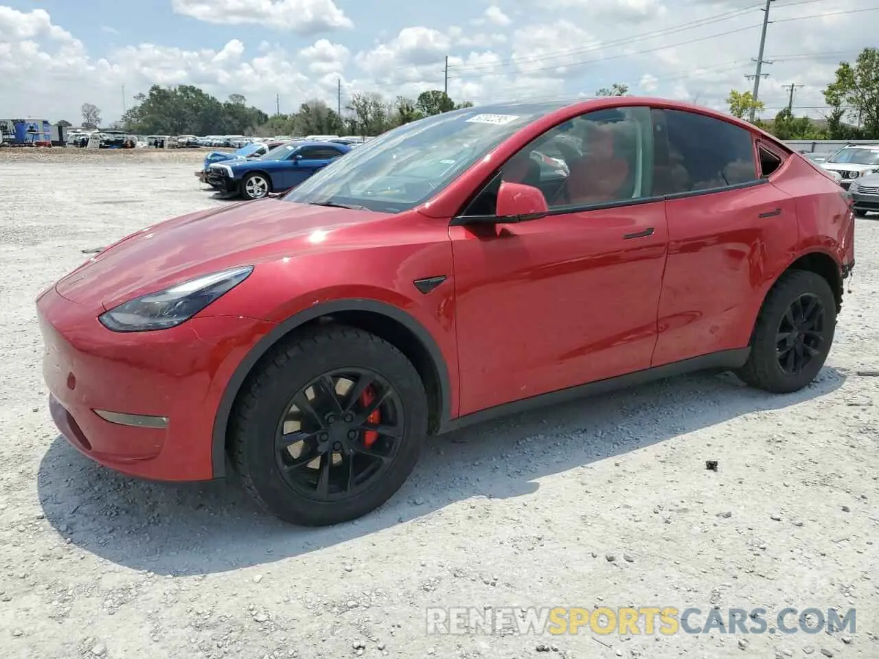 1 Photograph of a damaged car 7SAYGDEF3NF326440 TESLA MODEL Y 2022