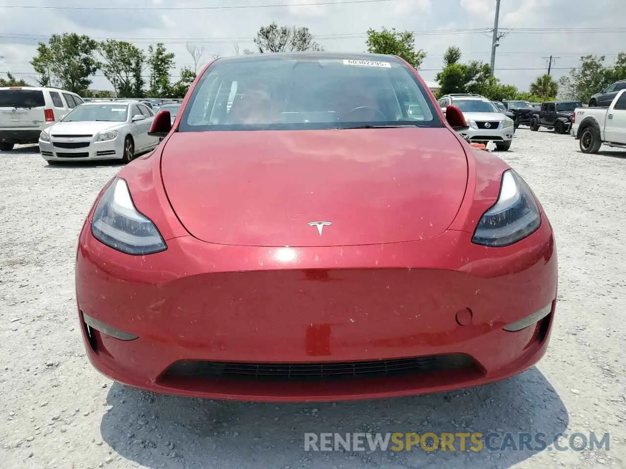 5 Photograph of a damaged car 7SAYGDEF3NF326440 TESLA MODEL Y 2022