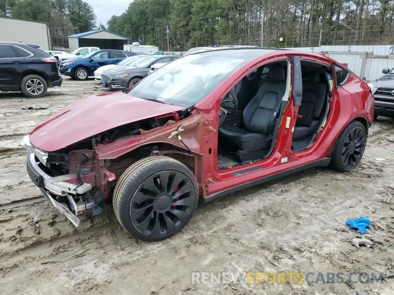 1 Photograph of a damaged car 7SAYGDEF3NF376951 TESLA MODEL Y 2022