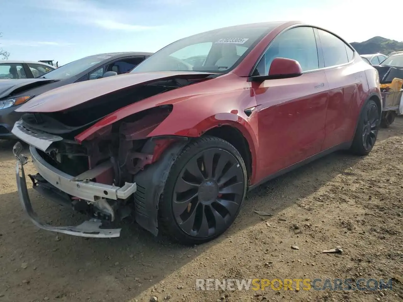 1 Photograph of a damaged car 7SAYGDEF3NF388906 TESLA MODEL Y 2022