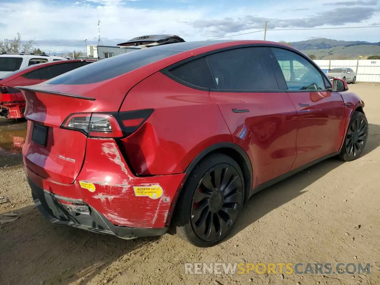 3 Photograph of a damaged car 7SAYGDEF3NF388906 TESLA MODEL Y 2022