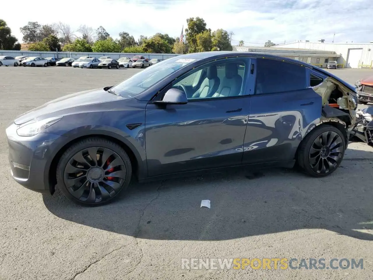 1 Photograph of a damaged car 7SAYGDEF3NF405851 TESLA MODEL Y 2022