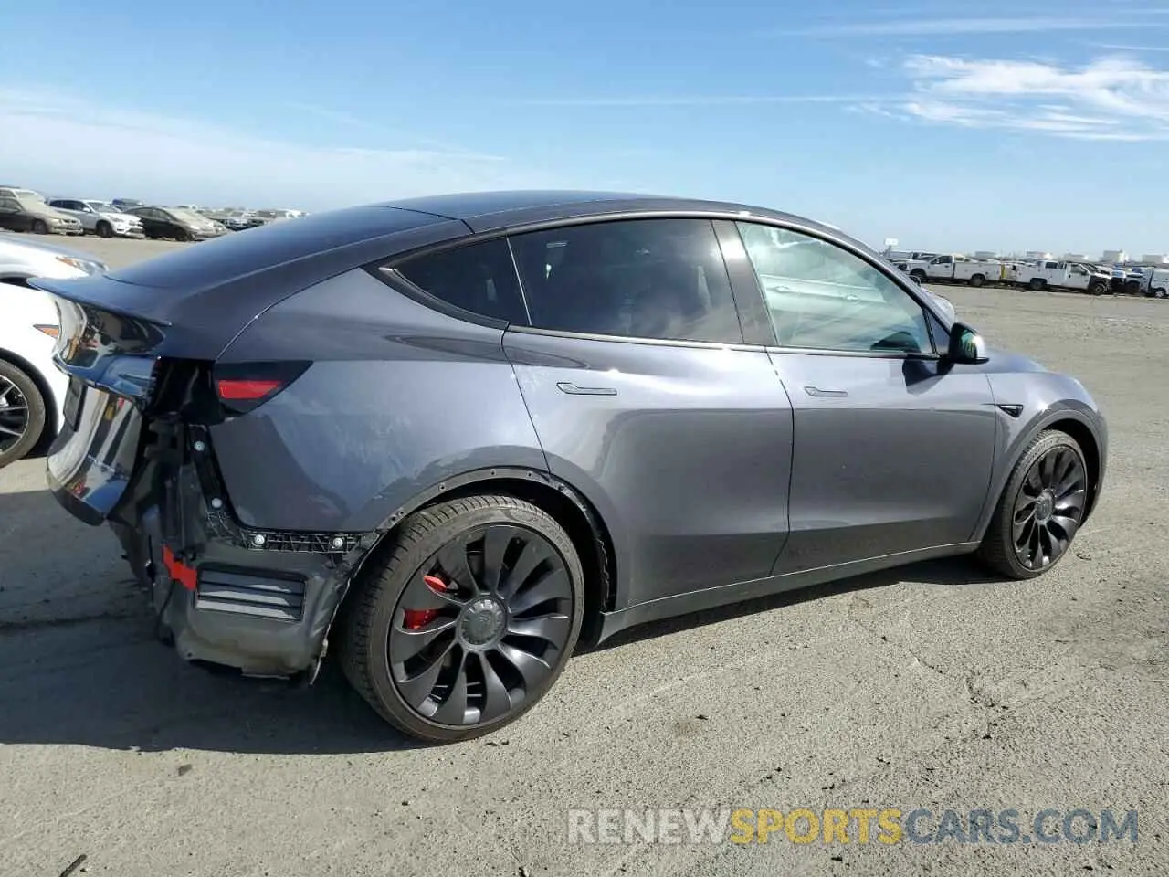 3 Photograph of a damaged car 7SAYGDEF3NF405851 TESLA MODEL Y 2022