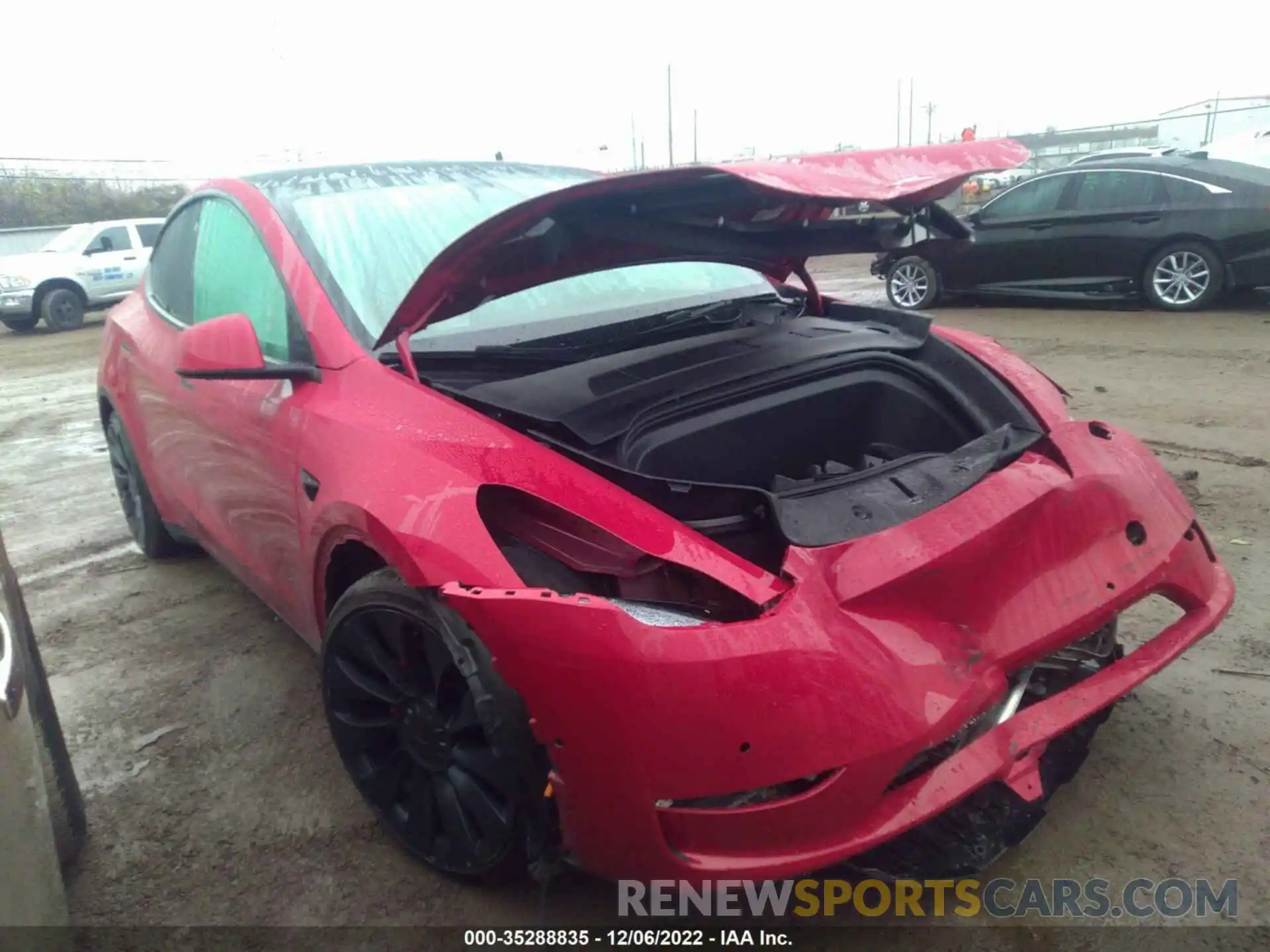 1 Photograph of a damaged car 7SAYGDEF3NF406756 TESLA MODEL Y 2022