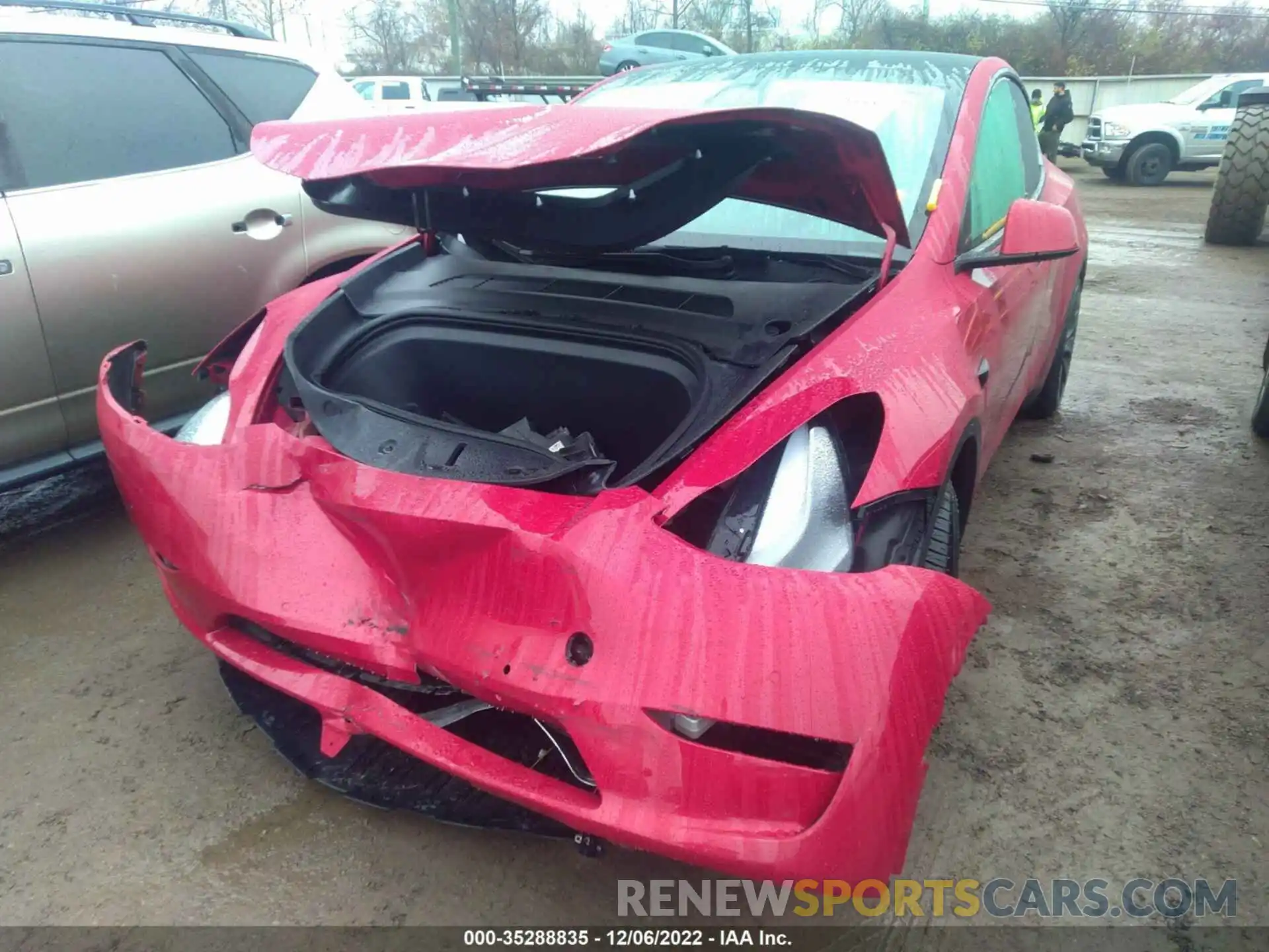 6 Photograph of a damaged car 7SAYGDEF3NF406756 TESLA MODEL Y 2022