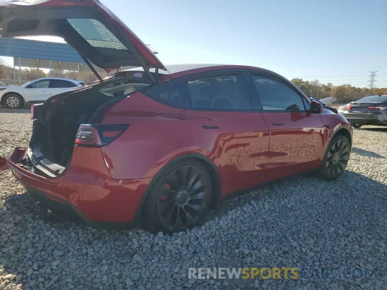 3 Photograph of a damaged car 7SAYGDEF3NF442026 TESLA MODEL Y 2022
