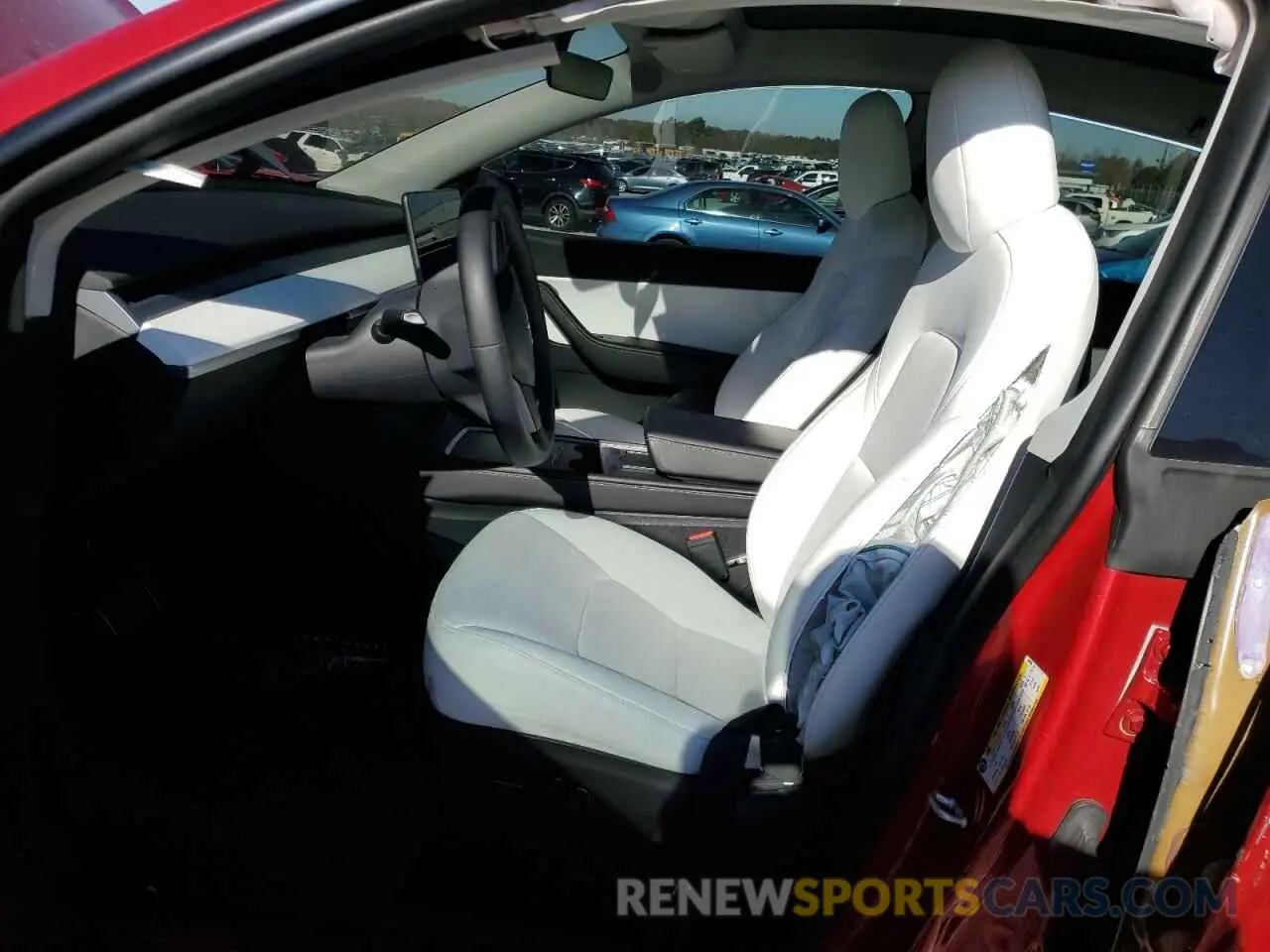 7 Photograph of a damaged car 7SAYGDEF3NF442026 TESLA MODEL Y 2022