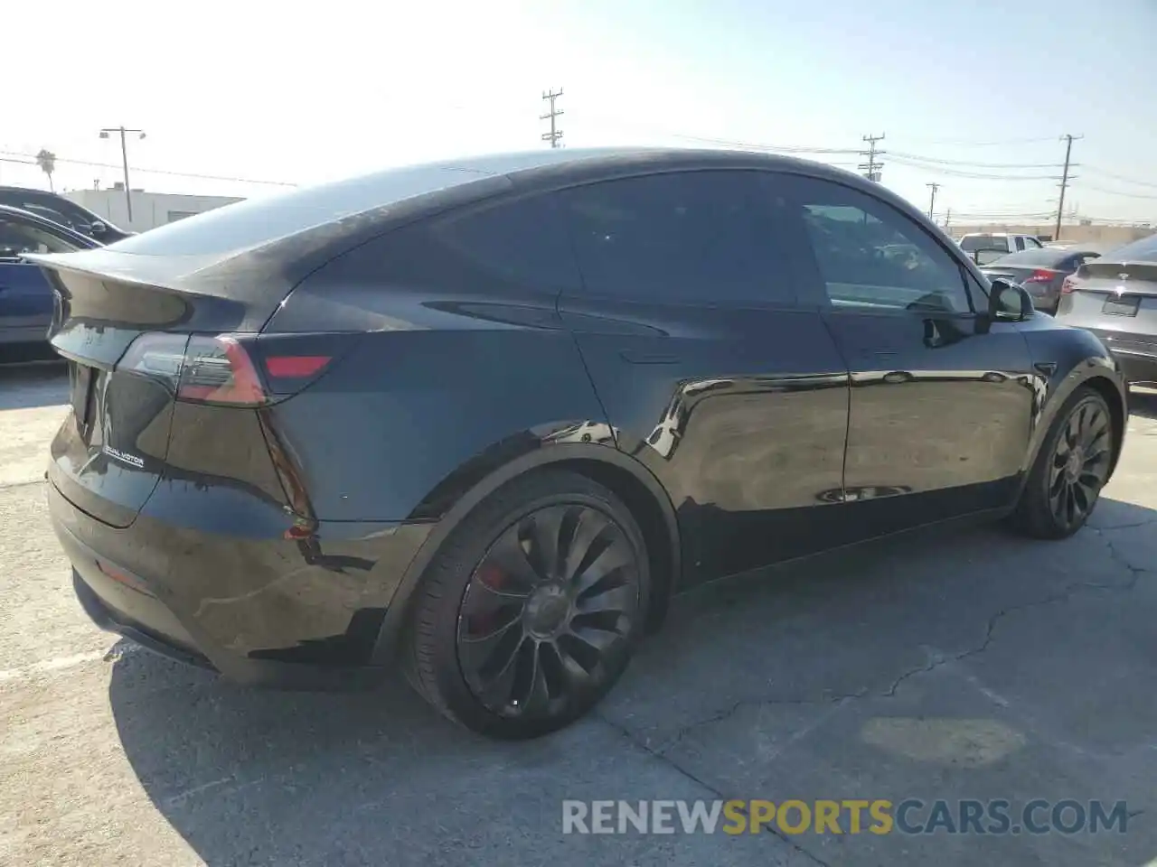 3 Photograph of a damaged car 7SAYGDEF3NF445587 TESLA MODEL Y 2022