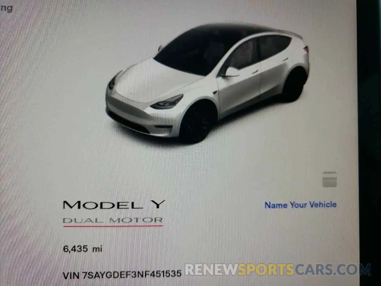 8 Photograph of a damaged car 7SAYGDEF3NF451535 TESLA MODEL Y 2022