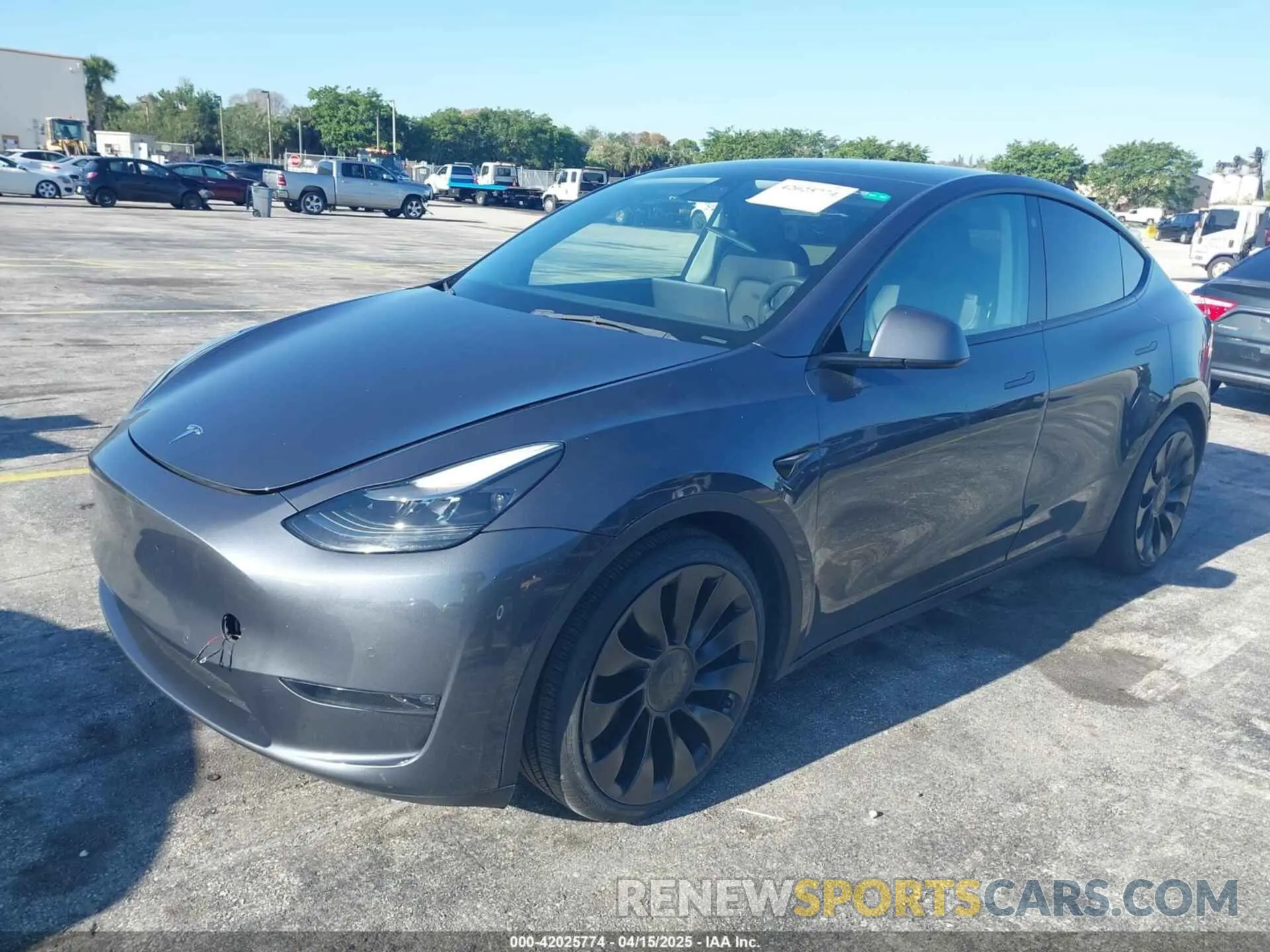 2 Photograph of a damaged car 7SAYGDEF3NF451938 TESLA MODEL Y 2022
