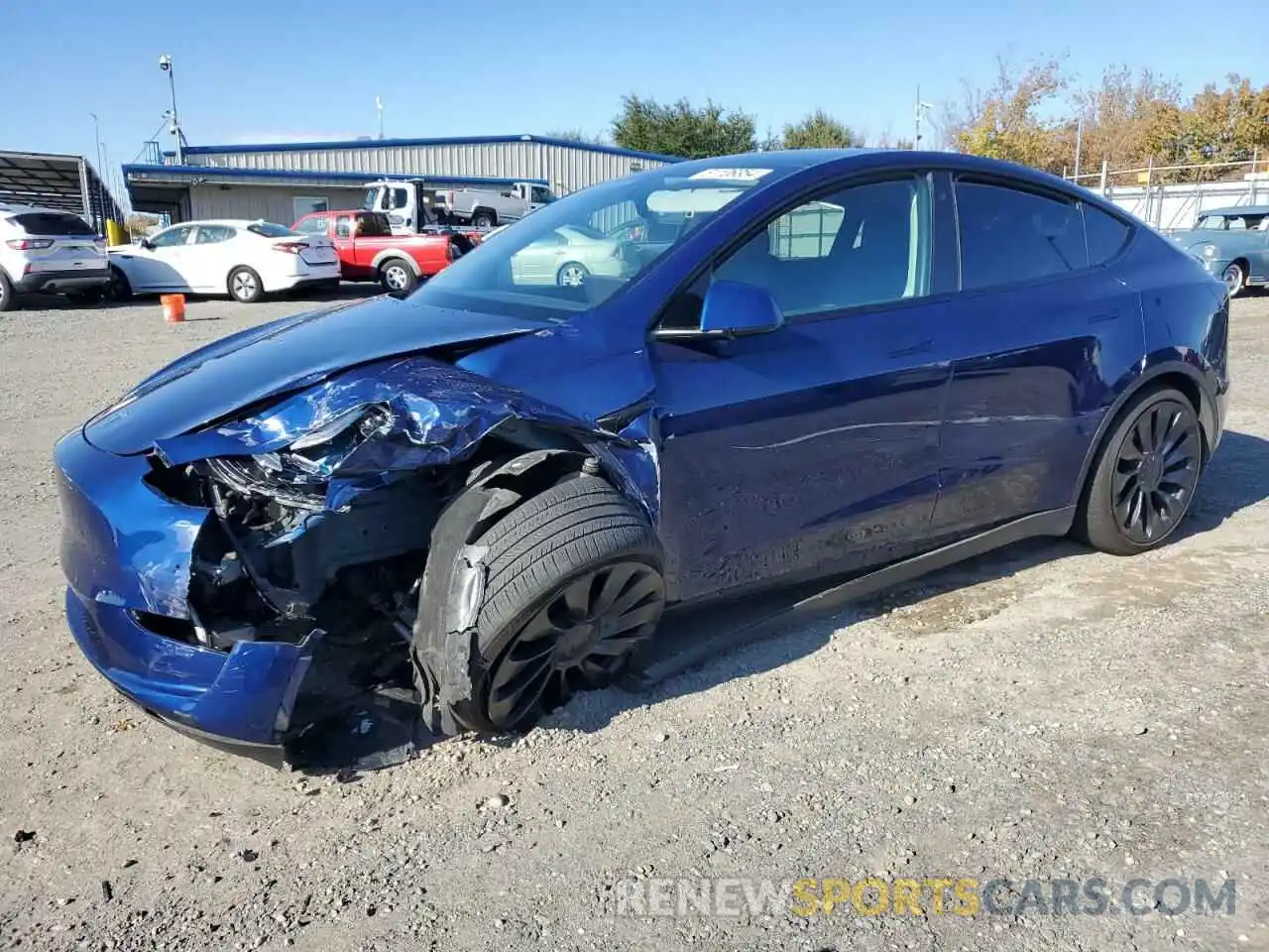 1 Photograph of a damaged car 7SAYGDEF3NF484809 TESLA MODEL Y 2022