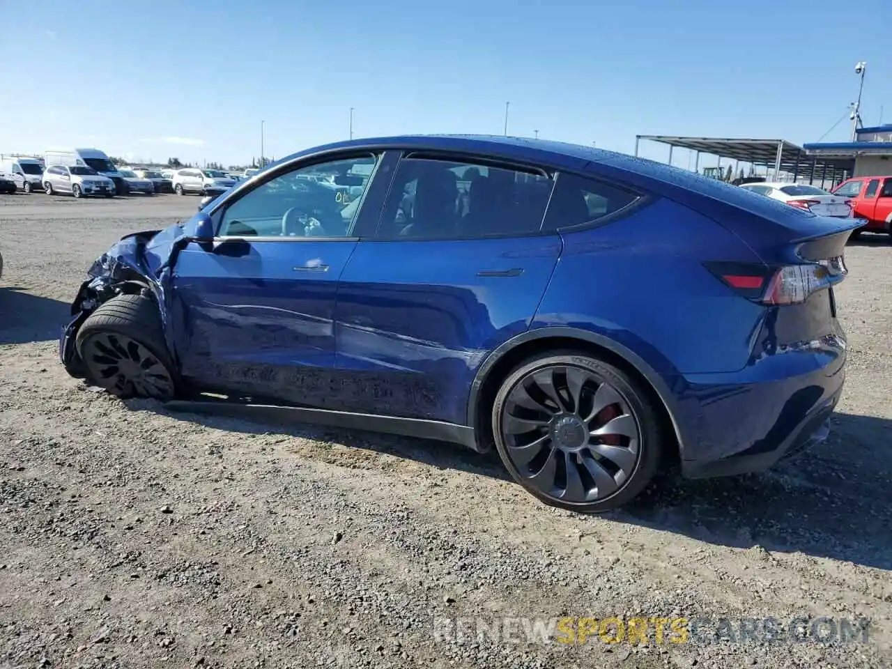 2 Photograph of a damaged car 7SAYGDEF3NF484809 TESLA MODEL Y 2022