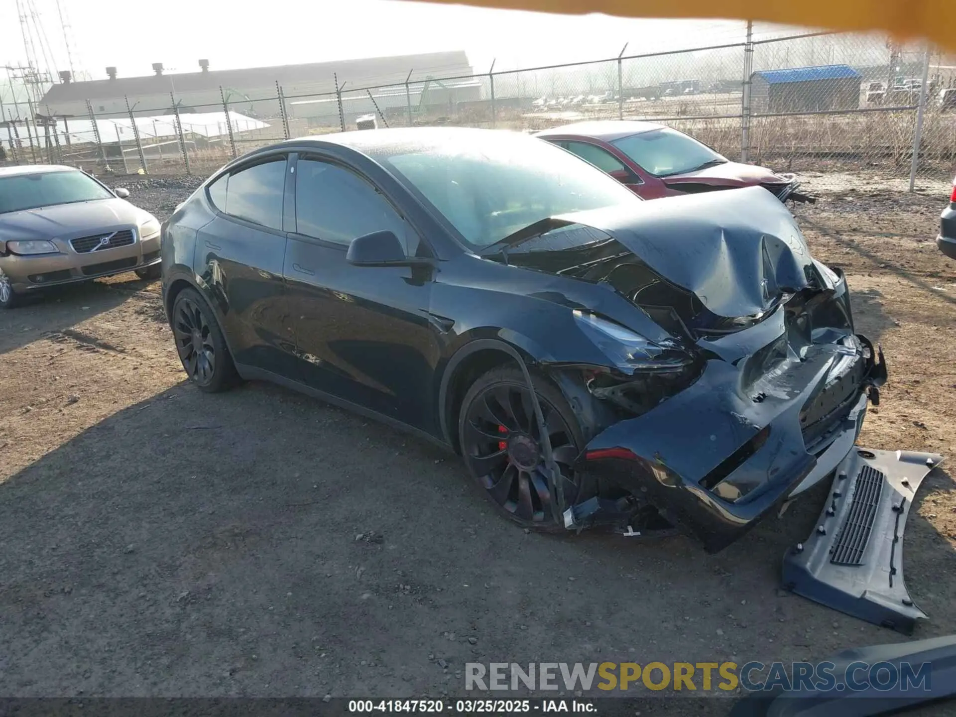 1 Photograph of a damaged car 7SAYGDEF3NF486365 TESLA MODEL Y 2022