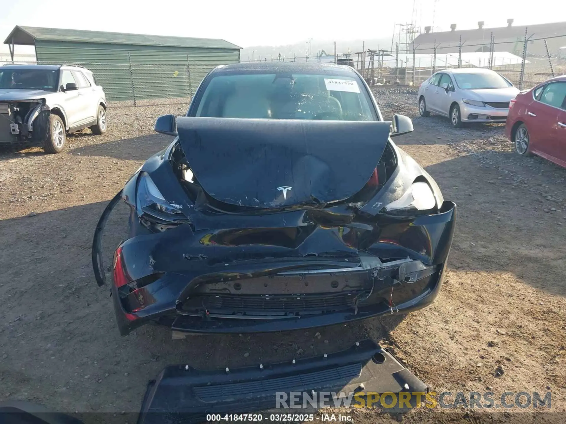 12 Photograph of a damaged car 7SAYGDEF3NF486365 TESLA MODEL Y 2022