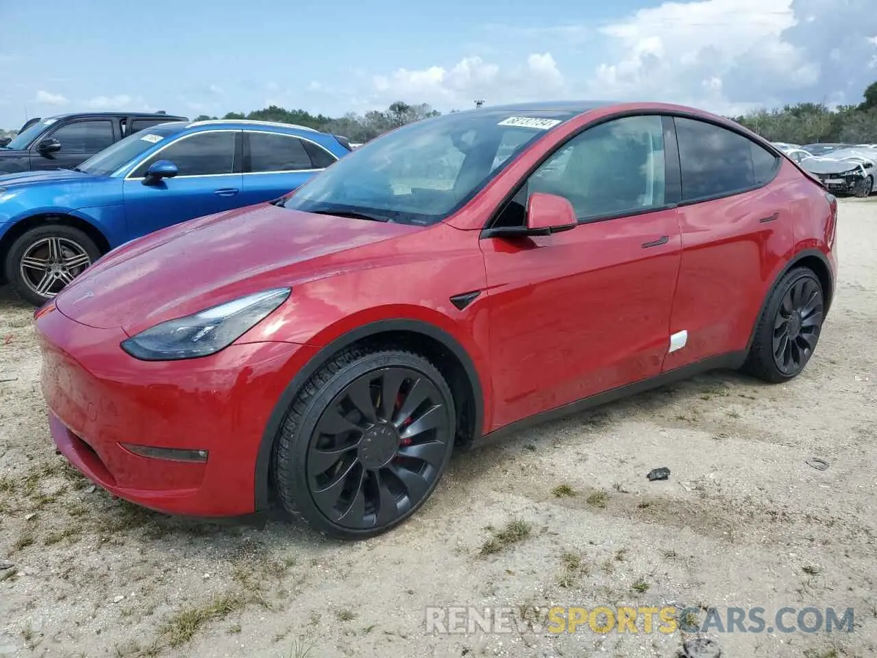 1 Photograph of a damaged car 7SAYGDEF3NF534172 TESLA MODEL Y 2022