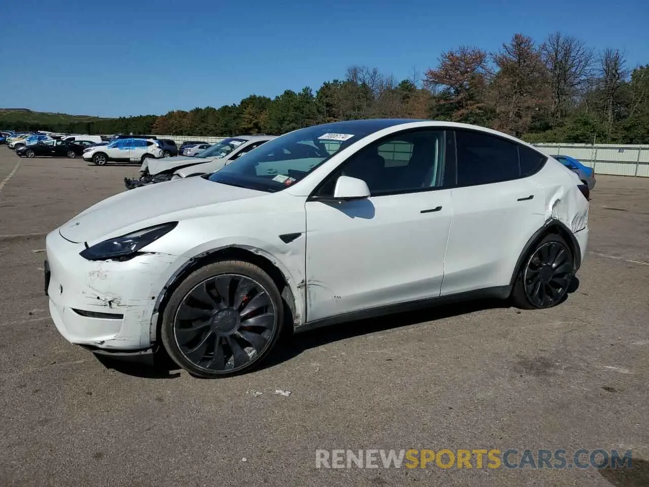 1 Photograph of a damaged car 7SAYGDEF3NF537332 TESLA MODEL Y 2022