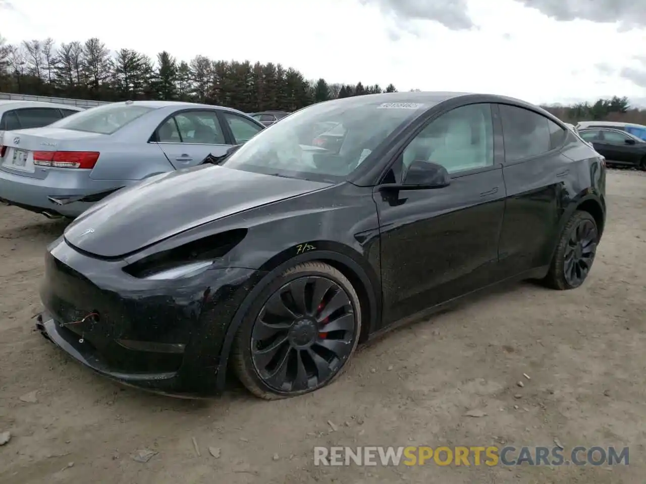 2 Photograph of a damaged car 7SAYGDEF4NF326317 TESLA MODEL Y 2022