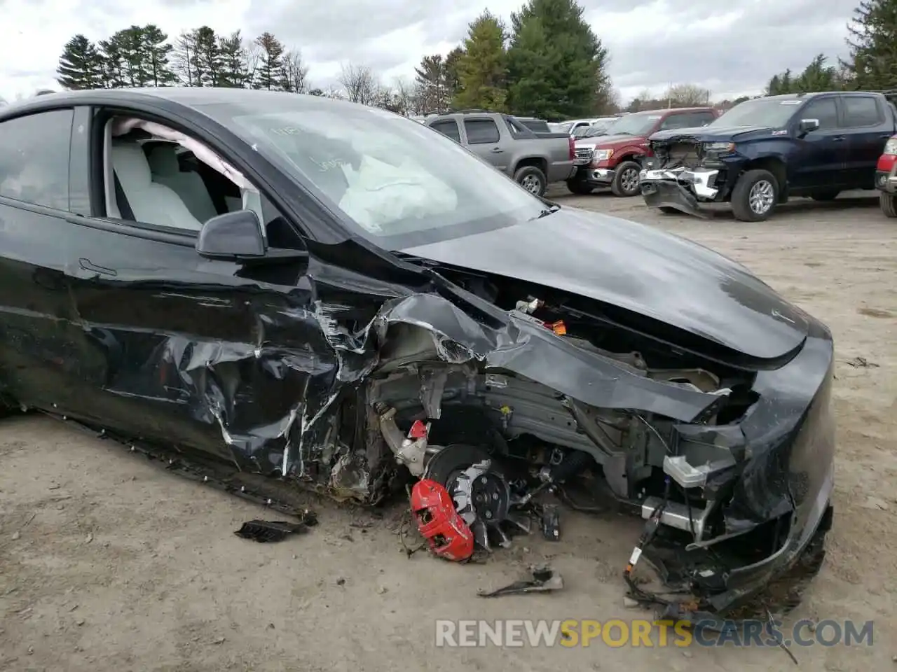 9 Photograph of a damaged car 7SAYGDEF4NF326317 TESLA MODEL Y 2022