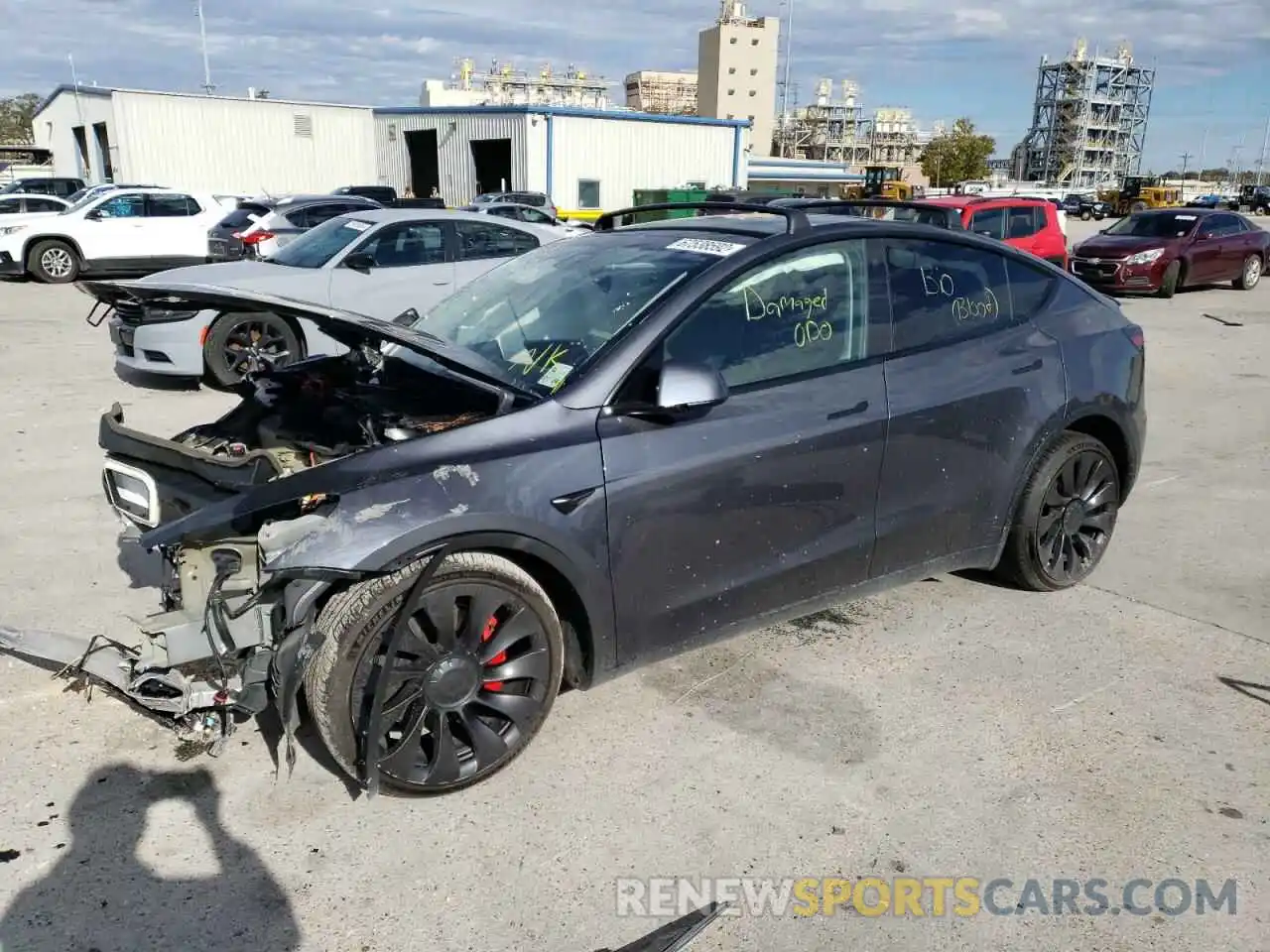 1 Photograph of a damaged car 7SAYGDEF4NF326527 TESLA MODEL Y 2022