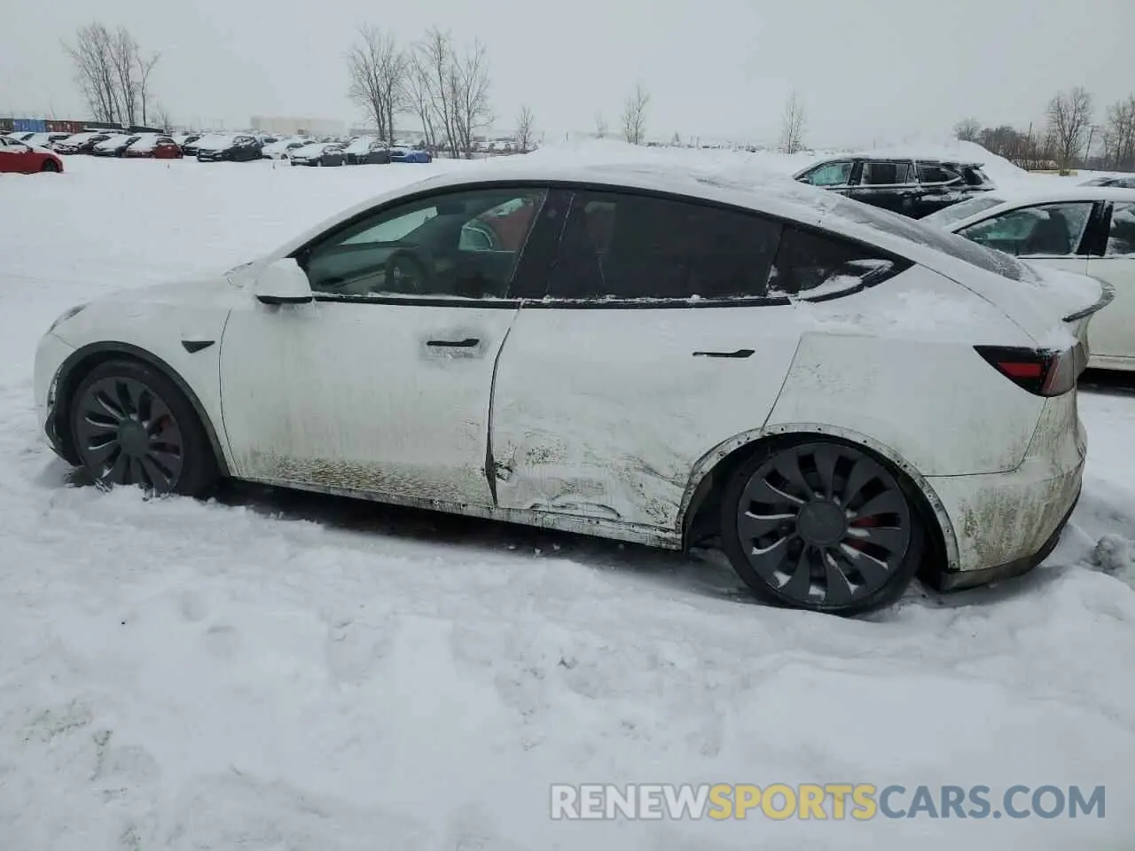2 Photograph of a damaged car 7SAYGDEF4NF378191 TESLA MODEL Y 2022